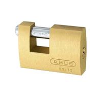 ABUS Brass Padlock 82/70 - Monoblock Padlock for Roller grilles, Vending Machines, containers and Much More. - Locking Bolt Made of Hardened Steel - ABUS Security Level 6