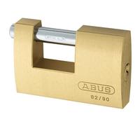 Abus Mechanical 82/90mm Monoblock Brass Shutter Padlock Keyed Alike 8521