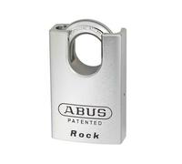 ABUS Padlock 83CS/55 - for Doors, Gates, cabinets and Much More. - Chrome-Plated Lock Body Made of Solid Brass - Additional Shackle Protection - incl. 2 Keys - Silver