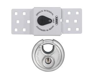 Abus Mechanical 83978 142 Series Sliding Door Van Lock & 26/70Mm Diskus® Padlock