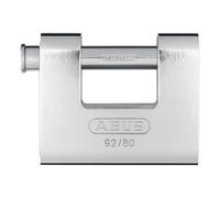 ABUS Mechanical 92/80mm Brass Body Shutter Padlock Heavy Duty Professional
