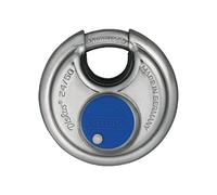 ABUS Padlock Diskus 24IB/60 - Stainless Steel, 360° Weatherproof, Security Level 7, Silver/Blue