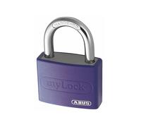 ABUS Mechanical T65AL/40mm My Lock Aluminium Padlock Violet Keyed Alike 6401 AB