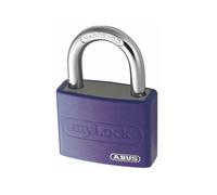 Abus Mechanical 49937 T65Al/40Mm My Lock Aluminium Padlock Violet Keyed Alike 6401