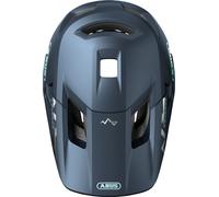 ABUS MTB helmet YouDrop FF - full-face helmet for kids and teens - for entry-level mountain biking - with removable chin guard - blue, size S