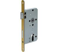 ABUS - Mortice Lock for Flat Doors ES PZ2 L G 55 72 18-61699, Gold | For apartment doors, latch and latch made of metal, according to DIN 18251-1, latch activated by cylinder