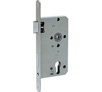 ABUS - Mortice lock for flat doors ES PZ2 L S 5572 20-61705, silver | Metal latch and latch, cylinder actuation, for apartment doors, DIN left and right available