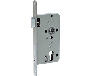 ABUS - Mortice lock for flat doors ES PZ2 L S 5572 20-61705, silver | Metal latch and latch, cylinder actuation, for apartment doors, DIN left and right available