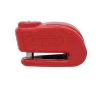 ABUS Brake Disc Lock 370 Trigger Alarm 2.0 - Motorcycle Lock with Alarm Function - for Securing Light Motorcycles and Scooters - with 10 mm Thick Locking Bolt - Red