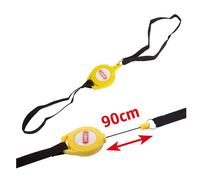 ABUS retractable memory cable - reminder cable for visual reminder of the brake disc lock - for motorbike security, yellow