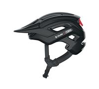 ABUS MTB helmet Cliffhanger QUIN - smart bike helmet for steep trails - with fall detection & SOS alarm system - for men and women - black matt, size S