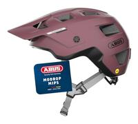 ABUS MTB Helmet MoDrop MIPS, Red, M Size for Mountain Biking