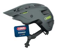 ABUS MTB Helmet MoDrop - robust bike helmet with good ventilation for mountain bikers - individual fit - unisex - grey, size M