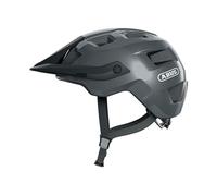 ABUS MTB helmet MoTrip - robust bike helmet with height-adjustable peak for mountain bikers - individual fit - unisex - shiny grey, S