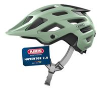 ABUS MTB Helmet Moventor 2.0 - Comfortable Cycling Helmet for Terrain - All-Mountain Helmet - for Men and Women - Green, L