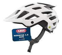 ABUS MTB Helmet Moventor 2.0 MIPS, Bicycle Helmet in White, Size S
