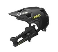 ABUS MTB helmet YouDrop FF - full-face helmet for children and teenagers - for beginners in mountain biking - with removable chin guard