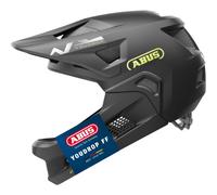 ABUS MTB helmet YouDrop FF - full-face helmet for children and teenagers - for beginners in mountain biking - with removable chin guard