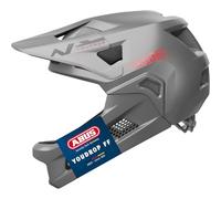 ABUS YouDrop Kids Full Face MTB Bicycle Helmet In Ti Silver 48-55cm RRP £100