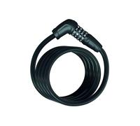 ABUS cable lock Numero 5510C/180 - compact bike lock with combination code for affordable two-wheelers and children's bikes - 10 mm security level 3 - black