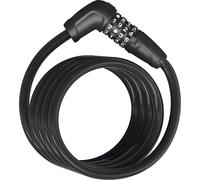 Abus Numero 5510c Combi Coil 10mm x 180cm Cable Lock Black Cycling Bike Security