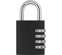 ABUS padlock 158KC/45 AP050 - Padlock with combination or key function - with die-cast zinc housing - ABUS security level 5 - Black