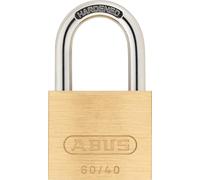 ABUS Padlock 60/40 - Solid Brass Body, Hardened Steel Shackle, Gold | Stainless steel internal parts - suitable for gates, lockers, storage rooms & low-risk access points