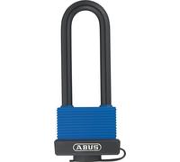 ABUS Padlock 70IB/50mm Aqua Safe, Brass Body, Plastic-coated Stainless Steel Shackle, Blue Carded