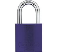 ABUS Padlock 72/40 Titalium - Lightweight Aluminium, Nano Protect, Level 6 | Purple, auto-locking, hardened steel shackle, corrosion-resistant, 2 keys included, suitable for industry & trade
