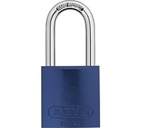 ABUS Padlock 72/40HB40 Titalium - High Shackle, Security Level 6, Blue | Lightweight aluminium body, hardened steel shackle with Nano Protect coating, auto-lock function, 2 keys included