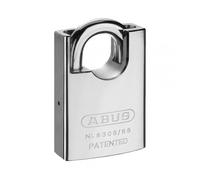ABUS Padlock 83CS/55 - Chrome-Plated Brass, Shackle Protection, 2 Keys