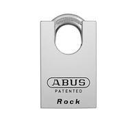 ABUS Padlock 83CS/55 - for Doors, Gates, cabinets and Much More. - Chrome-Plated Lock Body Made of Solid Brass - Additional Shackle Protection - incl. 2 Keys - Silver