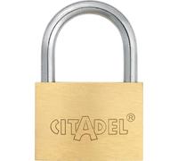 ABUS Padlock Brass Citadel CB/30 - Hardened Steel Shackle, 30 mm