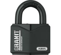 ABUS Padlock Granit 37/55 – Outdoor, Hardened Steel, ABUS-Plus Cylinder, Security Level 10, Black