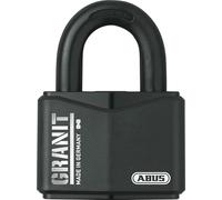 ABUS Padlock Granit 37RK/70 Premium Lock for Highest Load - Increased Shackle Protection - Security Level 10 - incl. 2 Keys and Security Card - Black