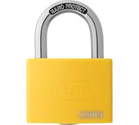 ABUS padlock T65AL/40 myLOCK - individually writable - locker lock - solid aluminium lock body - ABUS security level 5 - yellow
