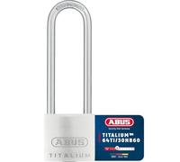 ABUS Padlock Titalium 64TI/30HB60 gl.-6311 - keyed Alike and with high Shackle - Basement Lock with Lock Body Made of Special Aluminium - Hardened Steel Shackle - ABUS Security Level 4