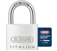 ABUS Padlock Titalium 64TI/35 gl.-6355 - keyed Alike - Basement Lock with Lock Body Made of Special Aluminium - Hardened Steel Shackle - ABUS Security Level 4