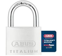 ABUS Padlock Titalium 64TI/50 gl.-6512 - keyed Alike - Basement Lock with Lock Body Made of Special Aluminium - Hardened Steel Shackle - ABUS Security Level 6