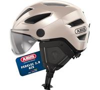 ABUS Pedelec 2.0 ACE City Helmet E-Bike Helmet with Tail Light and Visor for City Traffic - for Women and Men