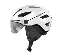 ABUS Pedelec 2.0 ACE City Helmet - High Quality E-Bike Helmet with Tail Light and Visor for City Traffic - for Women and Men