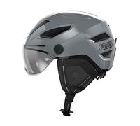 ABUS city helmet Pedelec 2.0 ACE - bicycle helmet with rear light, visor, rain cover, ear protection - for men and women