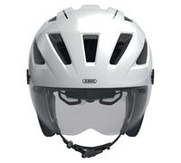 ABUS city helmet Pedelec 2.0 ACE - bicycle helmet with rear light, visor, rain cover, ear protection - for men and women