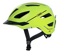 ABUS City Pedelec 2.0 MIPS Helmet - Bike Helmet with Rear Light, Visor, Rain Guard and MIPS Impact Protection - for Men and Women - Bright Yellow, Size M