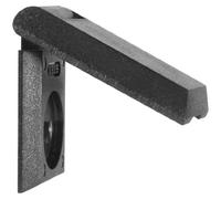 ABUS Peephole Cover, Key Unlock, Plastic, Black