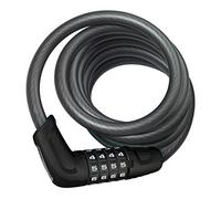 ABUS PHANTOM 8950/180 TexKF - Cable Bike Lock Set with TexKF Saddle Clamp Bracket - 12/15mm - ABUS Security Level 5 - Black