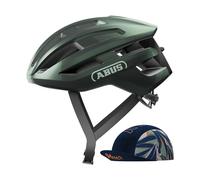 ABUS PowerDome ACE road bike helmet - with Race Cap - lightweight bike helmet with clever ventilation system - Made in Italy - for men and women