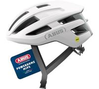 ABUS PowerDome MIPS road bike helmet - lightweight bike helmet with clever ventilation system and impact protection - Made in Italy - for men and women - white, size L
