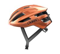 ABUS PowerDome road bike helmet - lightweight bike helmet with clever ventilation system and aerodynamic profile - Made in Italy - for men and women - orange, size L