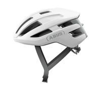 ABUS PowerDome road bike helmet - lightweight bike helmet with clever ventilation system and aerodynamic profile - Made in Italy - for men and women - white, size L